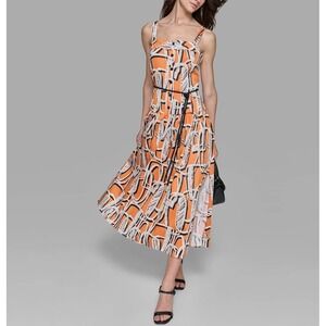 Karl Lagerfeld Paris Women's Sleeveless Rope Belt Dress Size 4